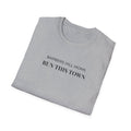 Run This Town T-Shirt — 'Barbers Hill Moms' Minimal Athletic Tee