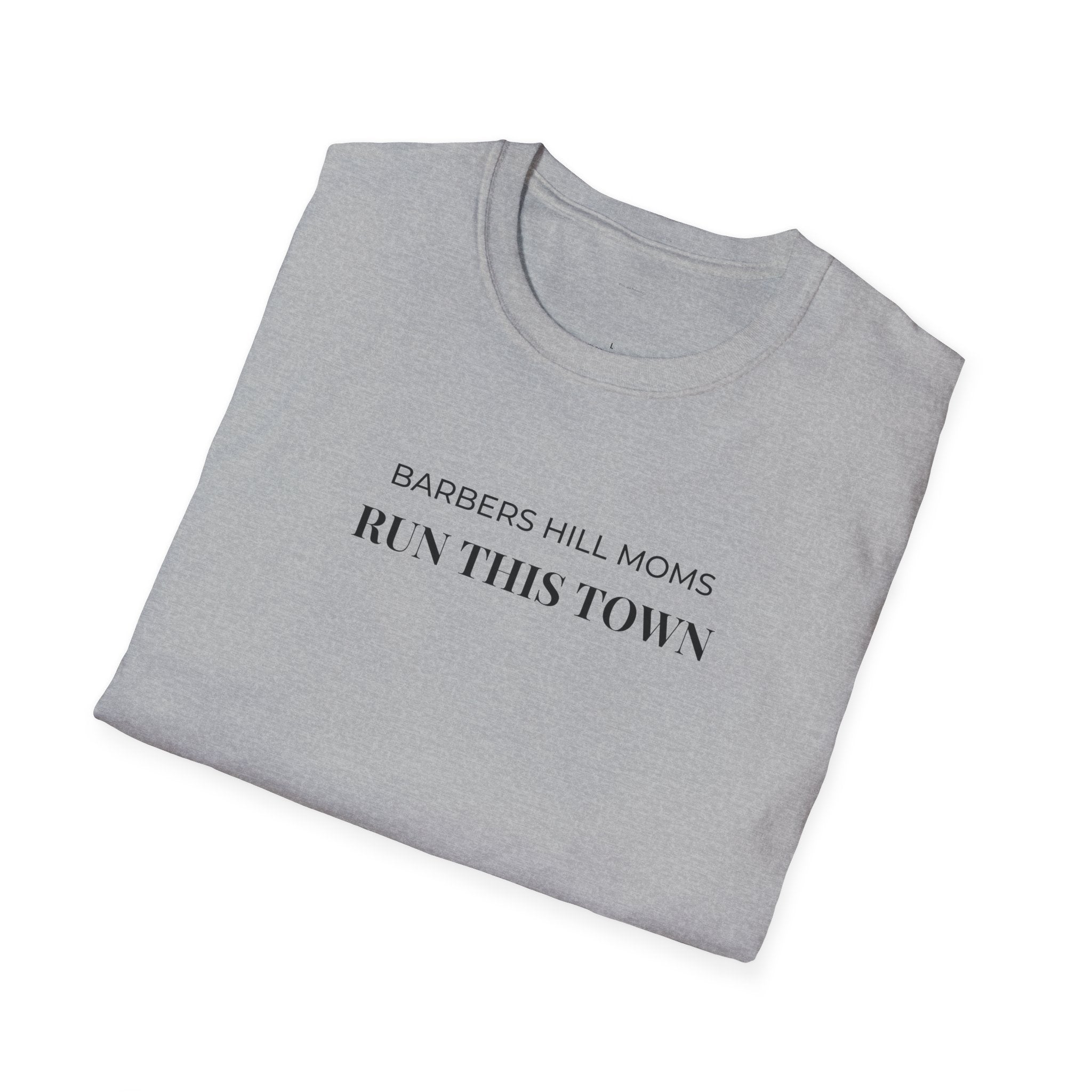 Run This Town T-Shirt — 'Barbers Hill Moms' Minimal Athletic Tee