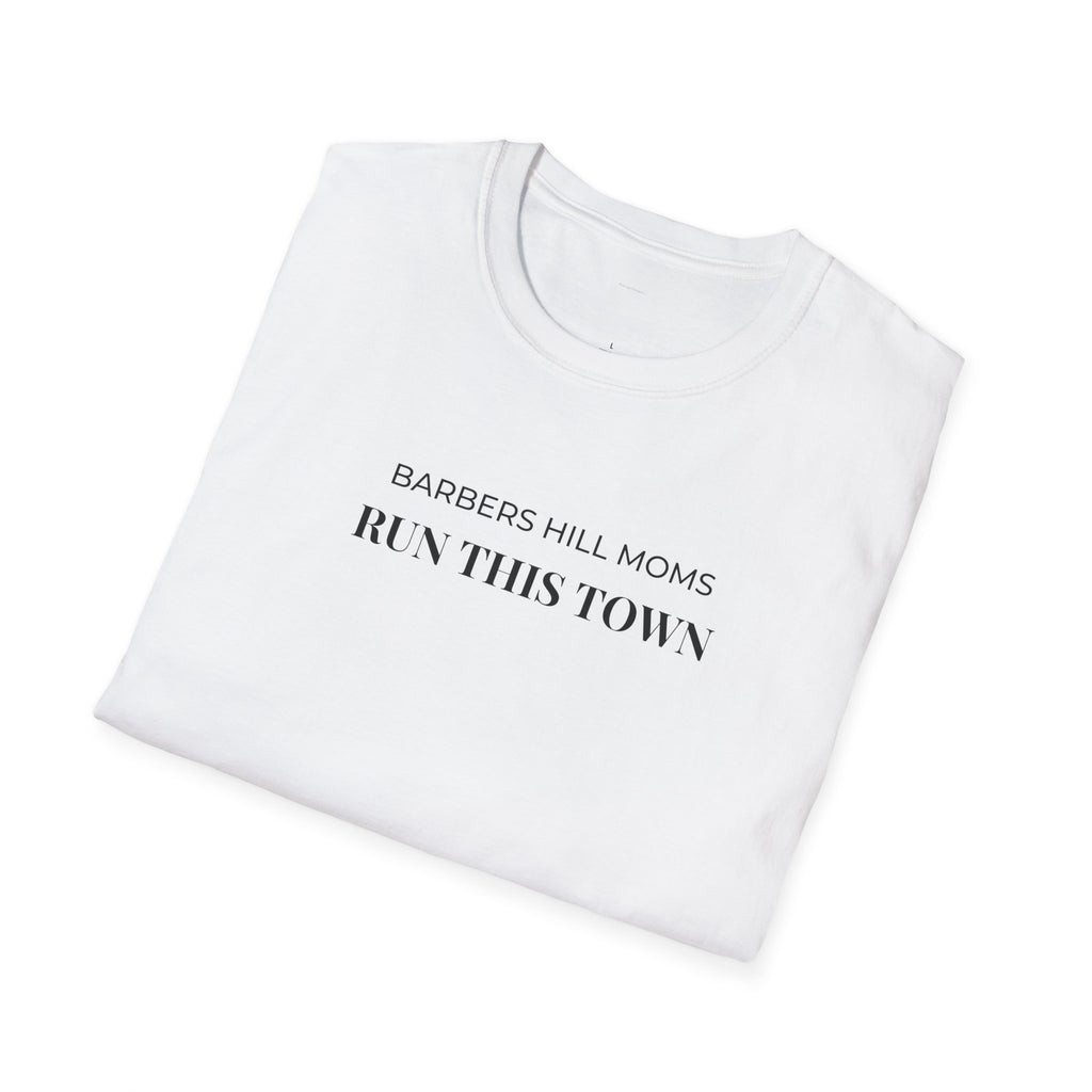 Run This Town T-Shirt — 'Barbers Hill Moms' Minimal Athletic Tee