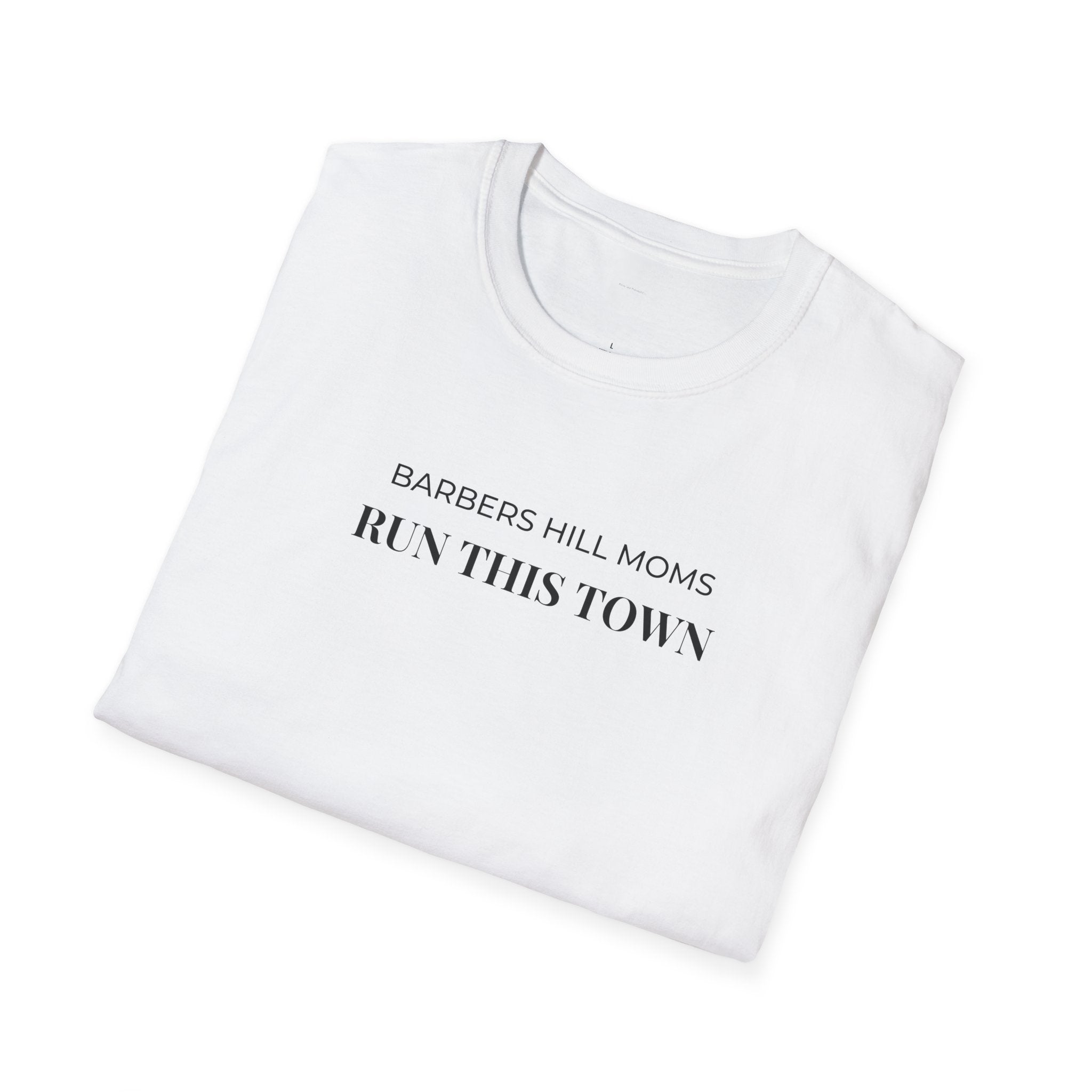 Run This Town T-Shirt — 'Barbers Hill Moms' Minimal Athletic Tee