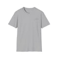 Minimalist Small Chest Text T-Shirt — Subtle Left Chest Typography Tee