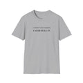 T-Shirt — “I Don’t Do Chaos. I Schedule It.” Minimalist Funny Planner Tee